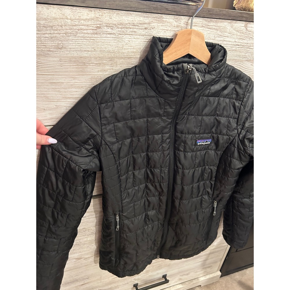 Patagonia Nano Puff Jacket Womens XS Black Full Zip Quilted Puffer 84217 - Picture 4 of 8